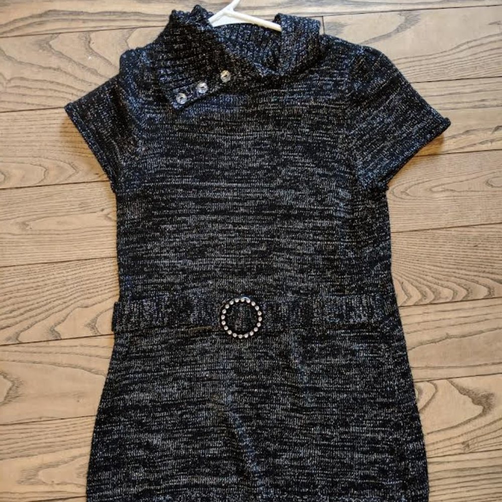 Black Kids Sparkly Dress